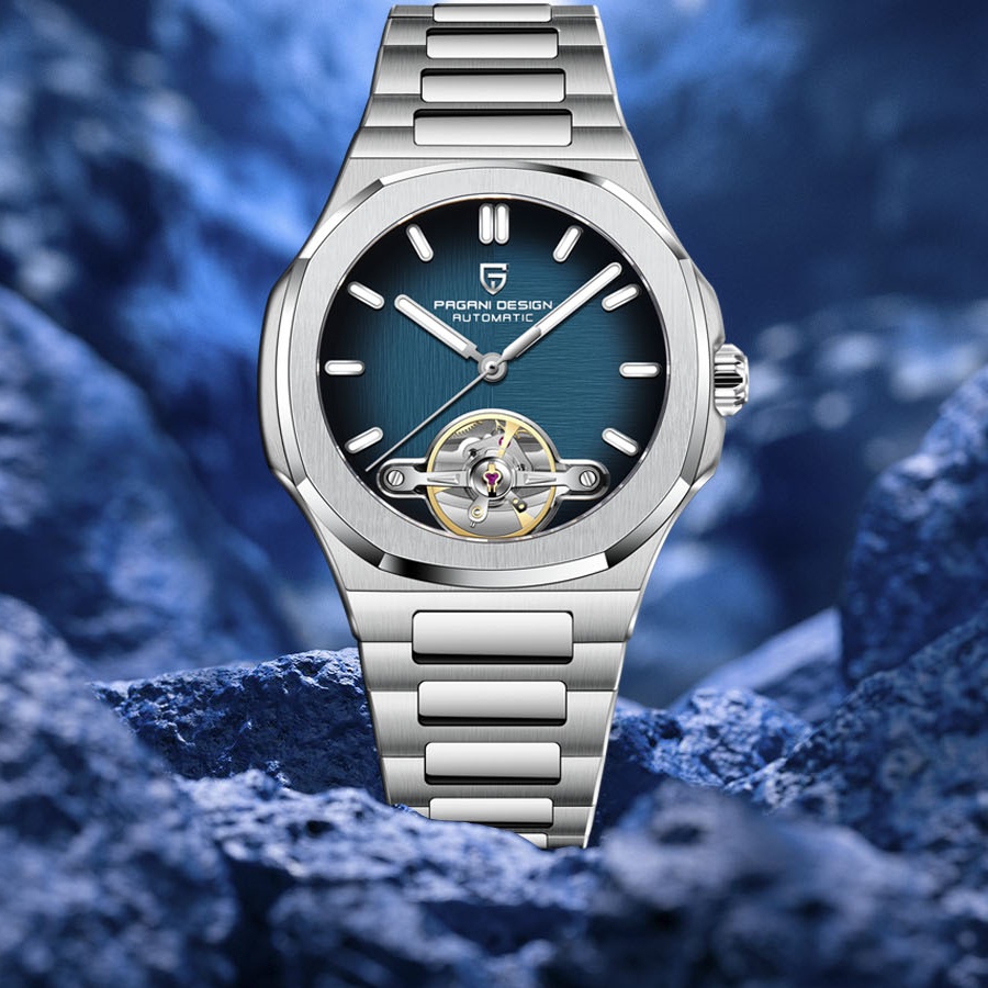 Omega Watch Constellation - นาฬิกา PAGANI DESIGN รุ่นใหม่ ระบบจักรกลแบบโปร่งใส ทูร์บิญอง
