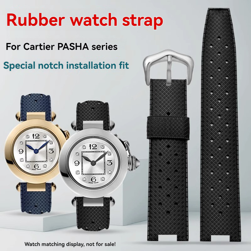 ยางผู้ชายสายนาฬิกาสําหรับ Cart - Cartier Watch Ballon Bleu บทวิจารณ์และราคา