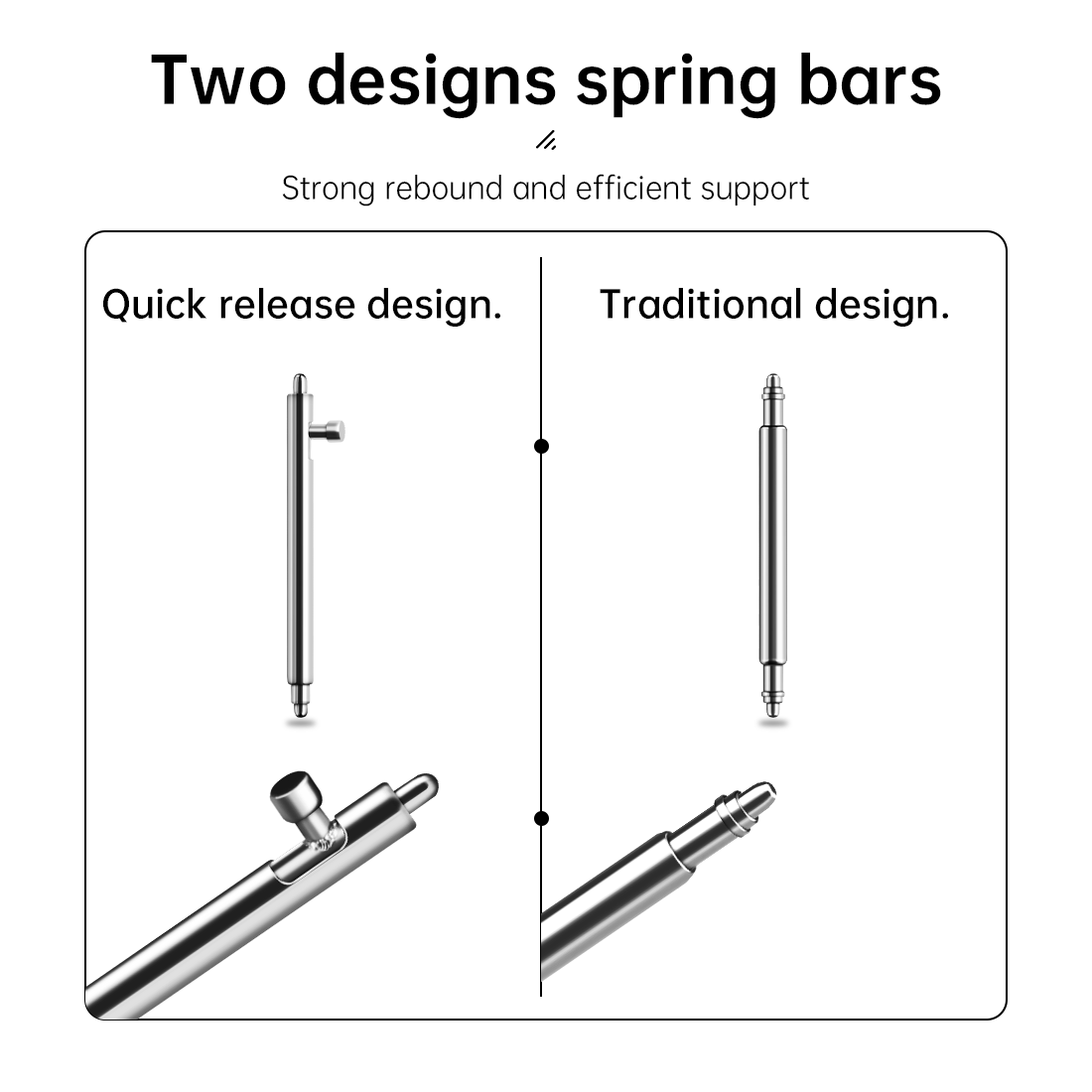 Maikes 316L สแตนเลสสตีลนาฬิกาส - Curved Spring Bar บทวิจารณ์และราคา