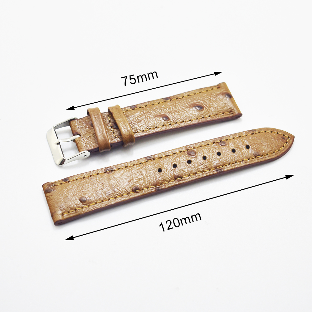 Handmade รูปแบบนกกระจอกเทศหนัง - Curved Spring Bar บทวิจารณ์และราคา