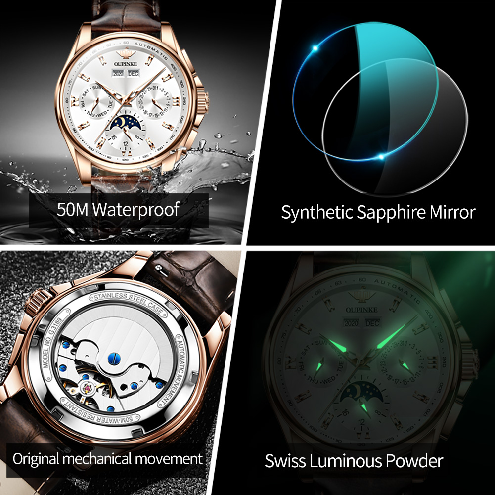 OUPINKE 3189 นาฬิกาผู้ชายแบรนด - Seiko Watch Presage บทวิจารณ์และราคา