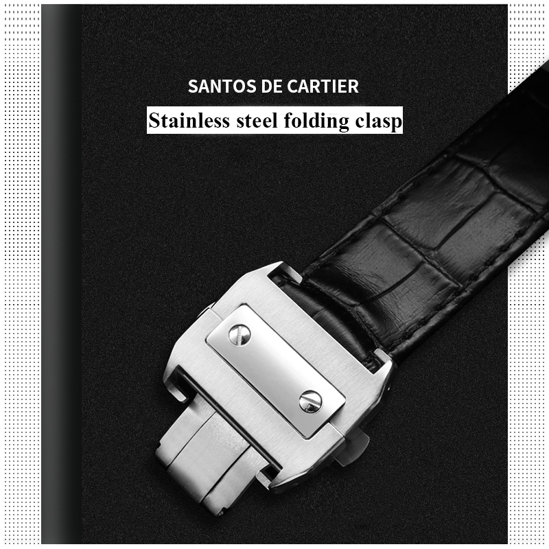 Cowhide คุณภาพสูงนาฬิกาสําหรับ - Cartier Watch Santos บทวิจารณ์และราคา