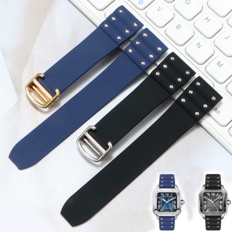 สายนาฬิกายางคุณภาพสูงสำหรับคาร - Cartier Watch Santos บทวิจารณ์และราคา
